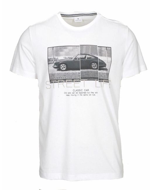 Basefield Rundhals T-Shirt 1/2 in White für Herren