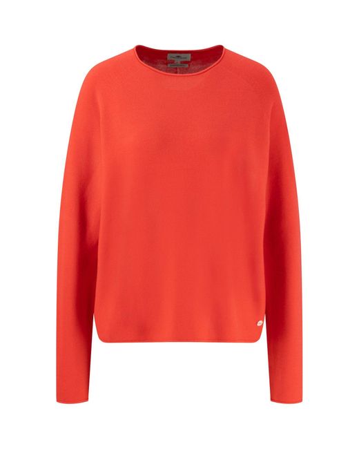 Fynch-Hatton Strickpullover Pullover in Red für Herren