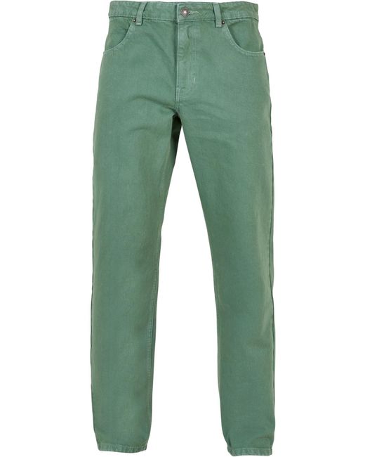 Urban Classics Funktionshose Colored Loose Fit Jeans in Green für Herren