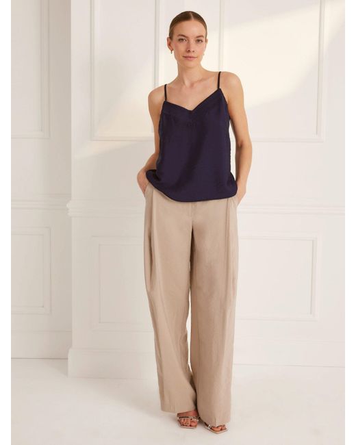 Guido Maria Kretschmer Blue Shirttop Giana (1-tlg) Drapiert/gerafft