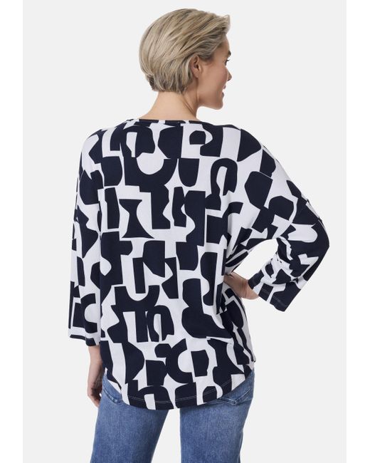 STOOKER WOMEN Blue CARLY T- /- - Loose Fit Print Shirt mit 3/4 Arm für