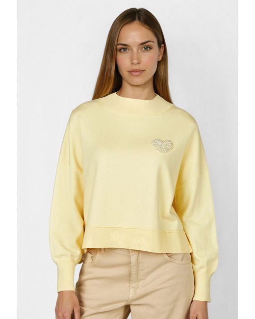 MARC AUREL Yellow Longpullover
