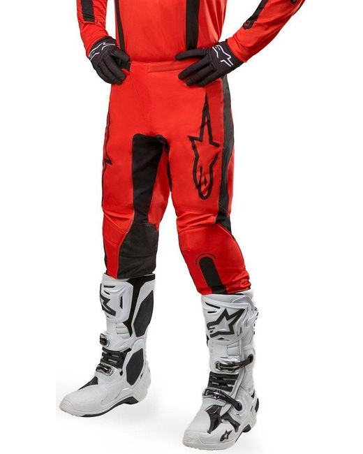 Alpinestars Motorradhose Fluid Lurv Motocross Hosen in Red für Herren