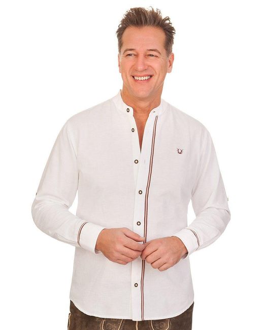 KRÜGER BUAM Trachtenhemd in White für Herren
