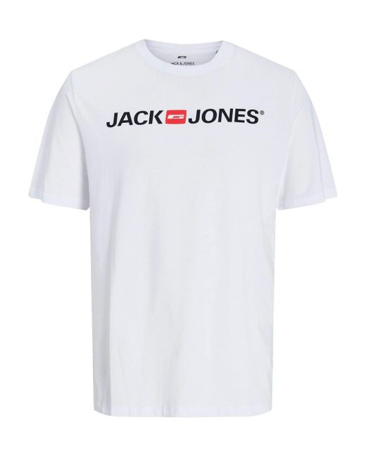 Jack & Jones T-Shirt JJECOPR OLD LOGO (1-tlg) in White für Herren