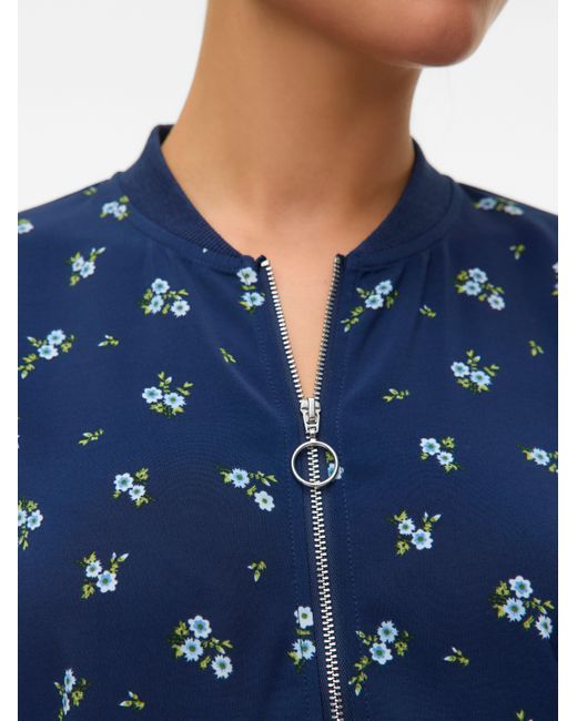 Vero Moda Blue Blouson VMCOCO L/S BOMBER AOP GA WVN NOOS