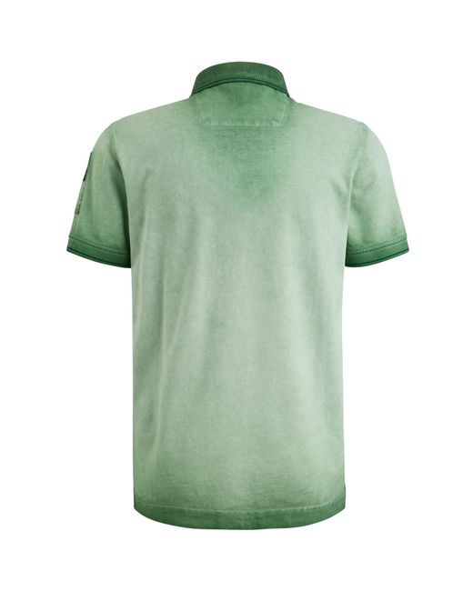 PME LEGEND Poloshirt Short sleeve polo Cold dye pique in Green für Herren