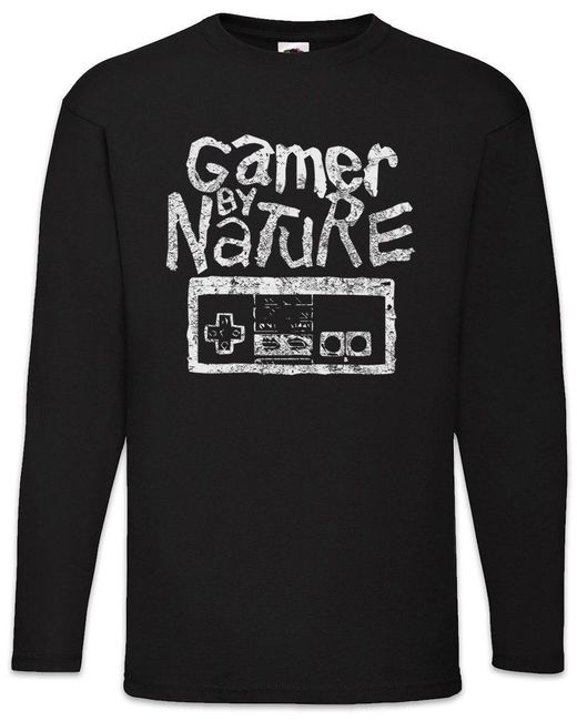 Urban Backwoods Langarmshirt By Nature Langarm T-Shirt Fun Nerd Geek Sysadmin Coder Security in Black für Herren