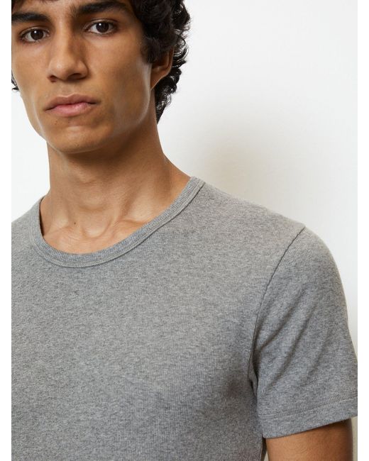 Marc O' Polo T-Shirt Iconic Rib (2-tlg) unterziehshirt unterhemd kurzarm in Gray für Herren
