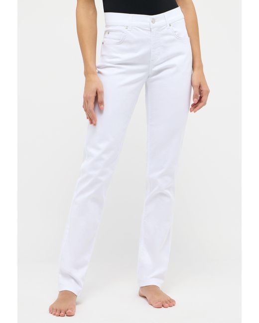 ANGELS White Straight-Jeans CICI in Slim Fit-Passform