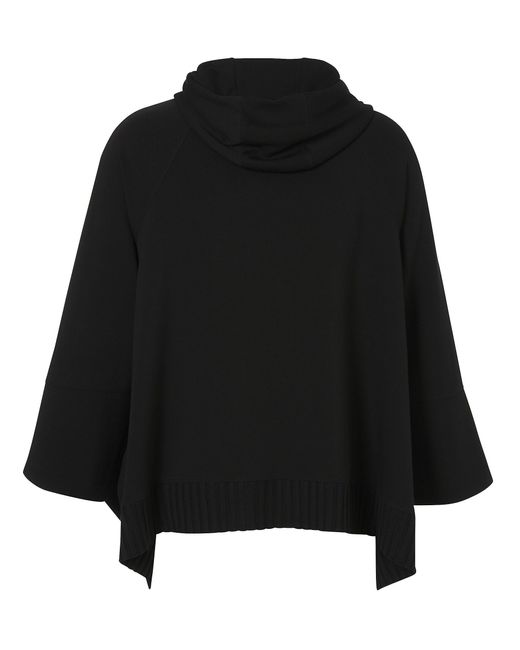 FRAPP Black Sweatshirt aus weichem Viskosemix