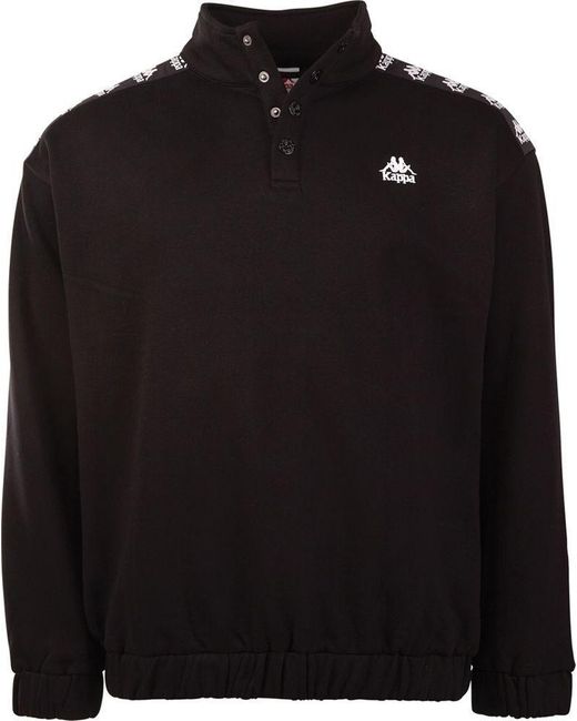 Kappa Rundhalspullover Sweatshirt in Black für Herren