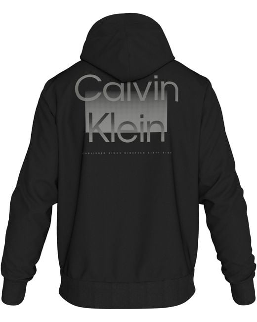 Calvin Klein Kapuzensweatshirt ENLARGED BACK LOGO HOODIE mit Logodruck in Black für Herren