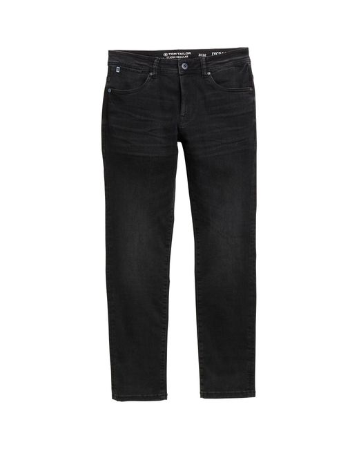 Tom Tailor Fit- TTJOSH Regular Slim Jeans FREEF!T® in Black für Herren
