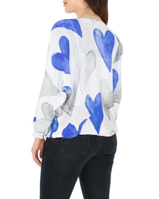 dy_mode Blue Strandpullover Leichter -Strickpullover