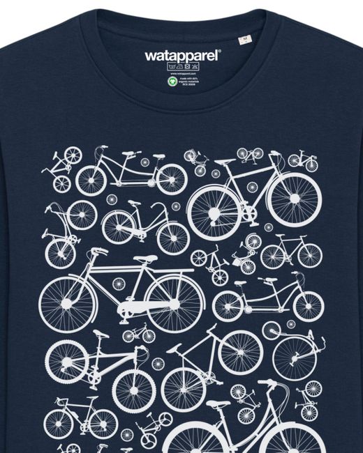wat? Apparel Wat? Apparel Sweatshirt Fahrräder in Blue für Herren