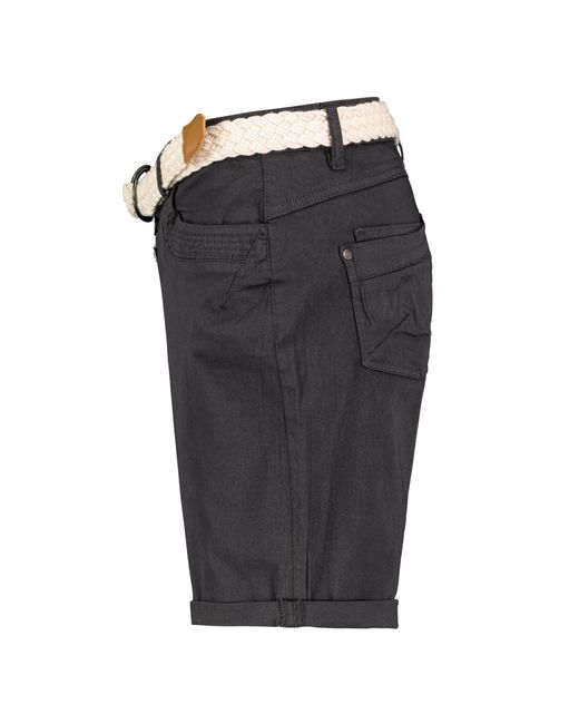 Sublevel Gray Shorts Bermudas kurze Hose Baumwolle Jeans Sommer Chino Stoff