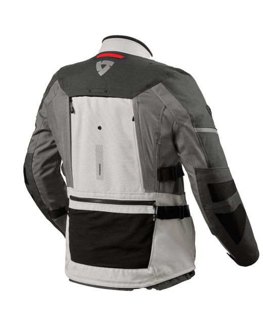 Revit Motorradjacke Sand 5 H2O Textiljacke Silber / Anthrazit in Black für Herren