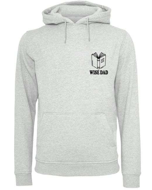 F4NT4STIC Kapuzenpullover Wise Dad Lustiges Vatertagsmotiv für schlaue Väter Premium Qualität in Gray für Herren