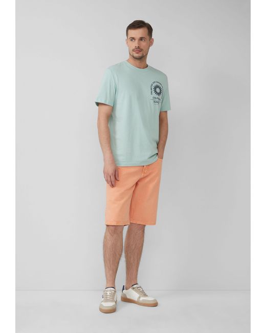 S.oliver Stoffhose Coloured Jeans-Bermuda / Regular Fit / Mid Rise in Multicolor für Herren