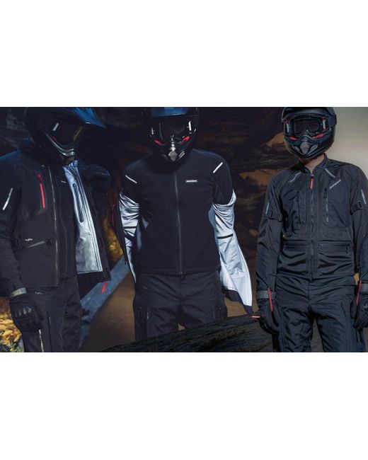 SPIDI Motorradjacke Mission-T Shield H2Out Step-InArmor Motorrad Textil Außenjacke in Black für Herren