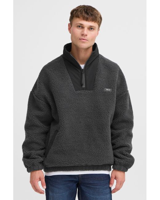Solid Fellimitatjacke SDMARKMANN modische Jacke in Black für Herren