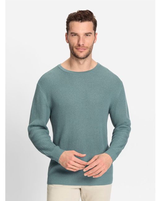 WITT Strickpullover Rundhalspullover in Blue für Herren