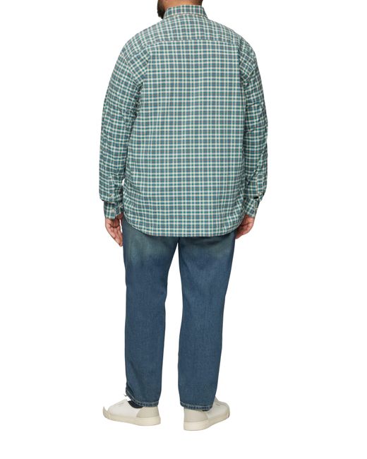 S.oliver Langarmhemd Hemd mit Button-Down-Kragen aus Baumwollstretch in Green für Herren
