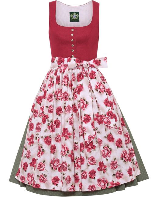 hammerschmid Red Midi Dirndl Koflersee