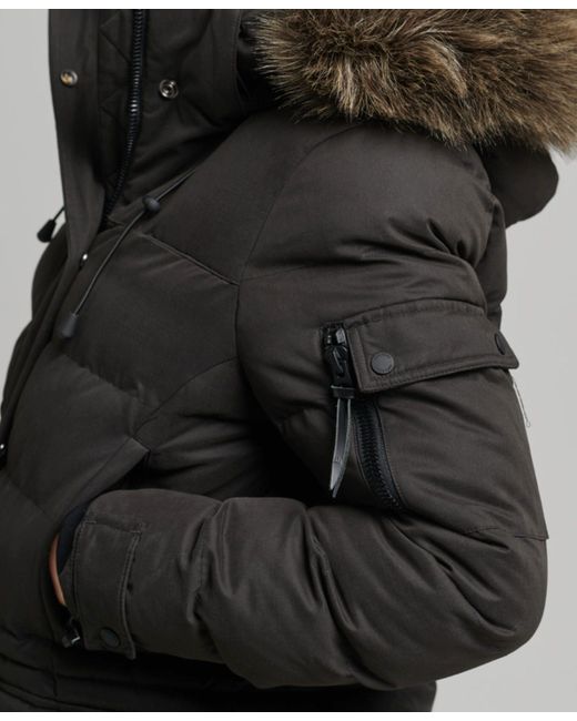 Superdry Black Steppjacke (1-St)