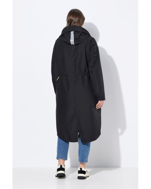 Laurasøn Black Funktionsjacke Funktionsmantel Kapuze 2-Wege-Zipper