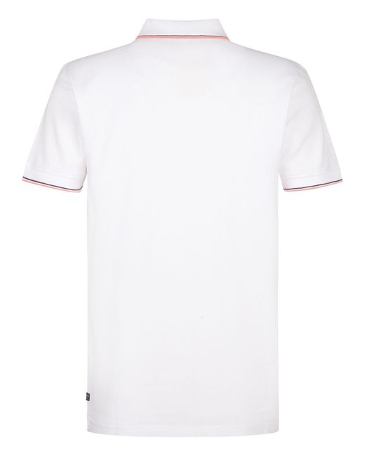 Petrol Industries Poloshirt Wave in White für Herren