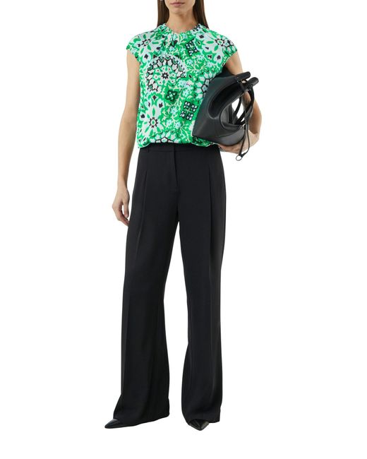 Comma, Green Langarmbluse Bluse