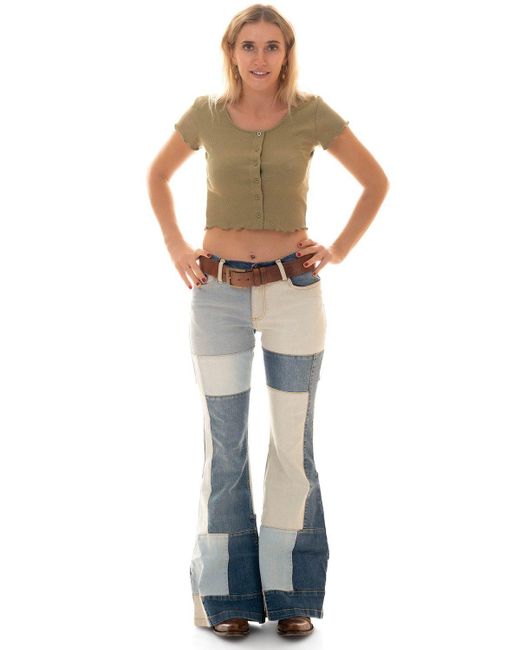 Comycom Blue Schlagjeans STAR BIRDY Patchwork