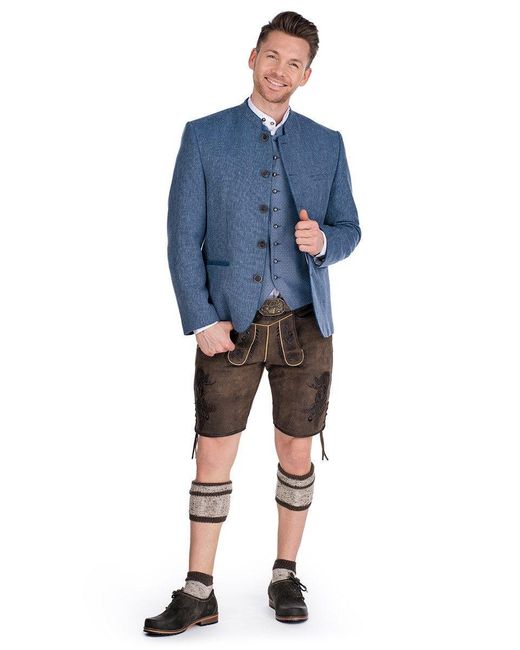 hammerschmid Trachtenweste in Blue für Herren