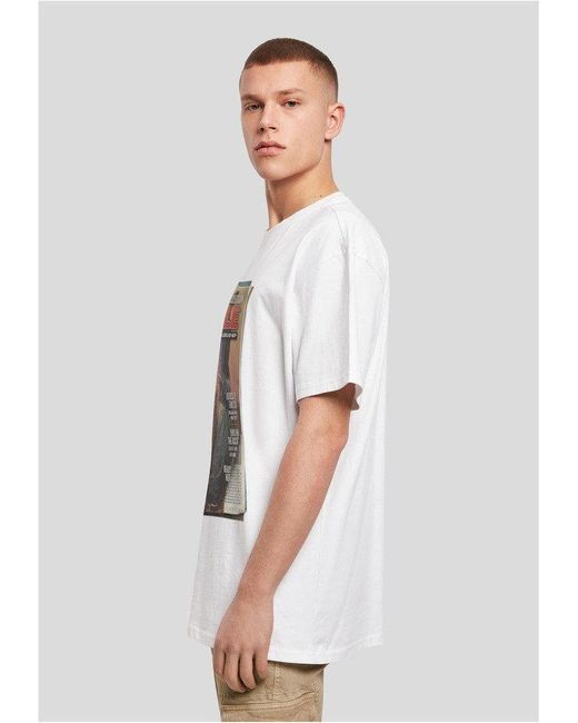MT Upscale MT T-Shirt Upscale Magazine Oversize Tee in White für Herren