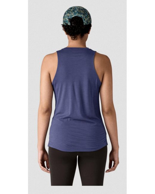 Patagonia Blue Tanktop W ́s Cap Cool Merino Blend Tank