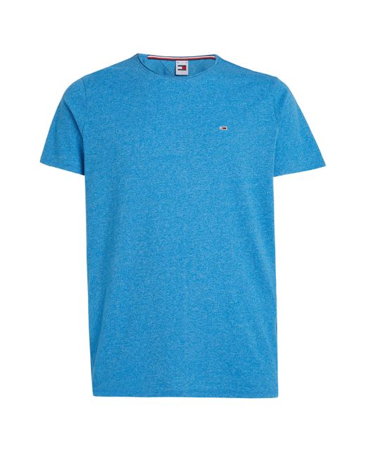 Tommy Hilfiger T-Shirt TJM JASPE C NECK Classics Slim Fit mit Markenlabel in Blue für Herren