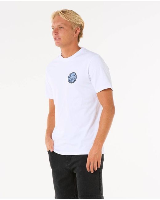 Rip Curl Print- Passage T-Shirt in White für Herren