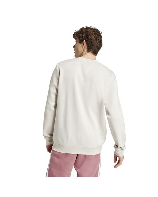 Adidas Performance Fleecepullover adidas Pullover Feelcozy Sweatshirt in White für Herren