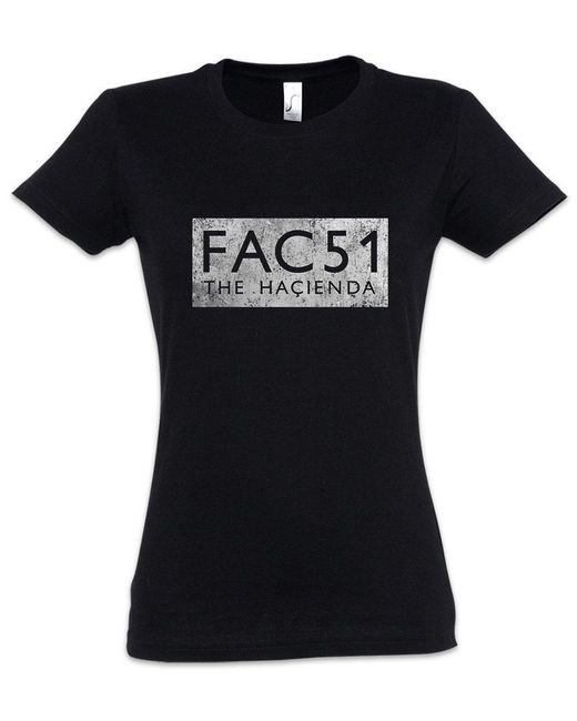 Urban Backwoods Black Print- Fac 51 The Hacienda 2 T-Shirt Club Factory Records New Order UK
