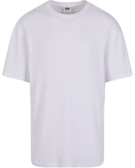 Urban Classics T-Shirt Organic Oversized Rib Tee in White für Herren