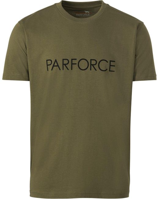 Parforce T-Shirt Logo in Green für Herren