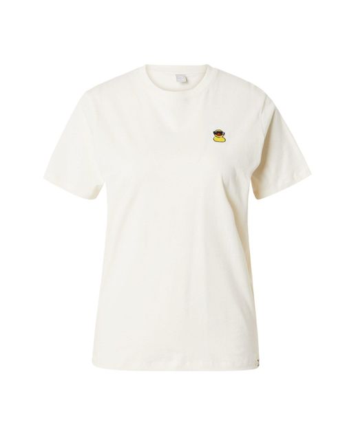 Iriedaily White T-Shirt Quitschi (1-tlg) Stickerei