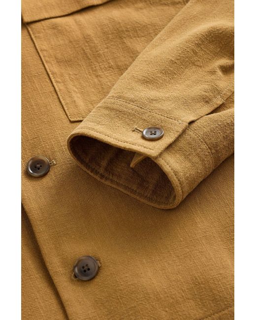 Next Smarte Hemdjacke im Leinen-Look (1-St) in Metallic für Herren