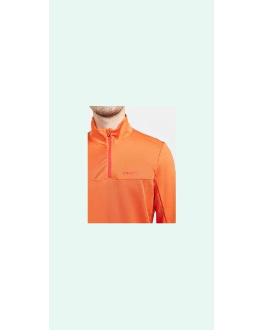 C.r.a.f.t Longsleeve CORE Gain Midlayer M in Orange für Herren