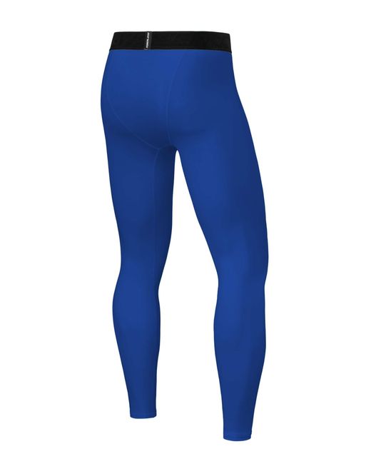 TCA Funktionsleggings PowerLayer Kompressionshose, Sporthose in Blue für Herren