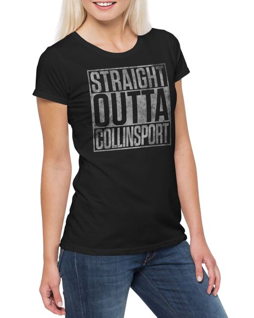 Urban Backwoods Black Print- Straight Outta Collinsport T-Shirt Dark Series Shadows Gothic TV