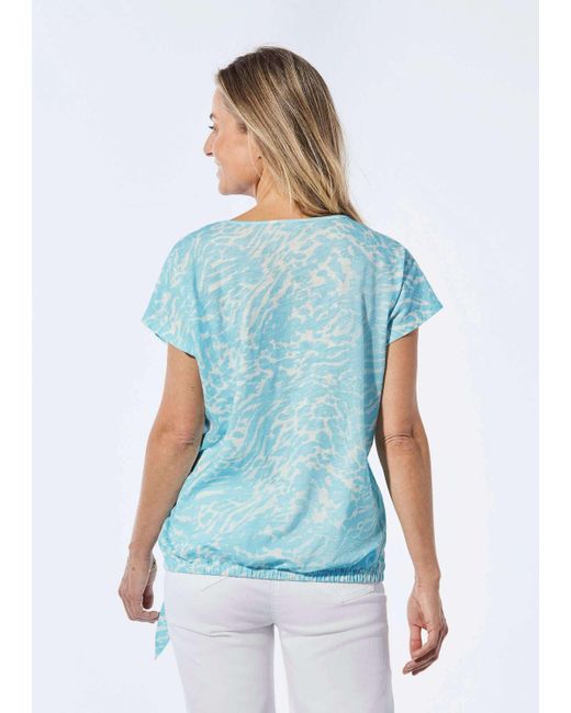 Goldner Blue T- Kurzgröße: Shirt mit U-Boot-Ausschnitt