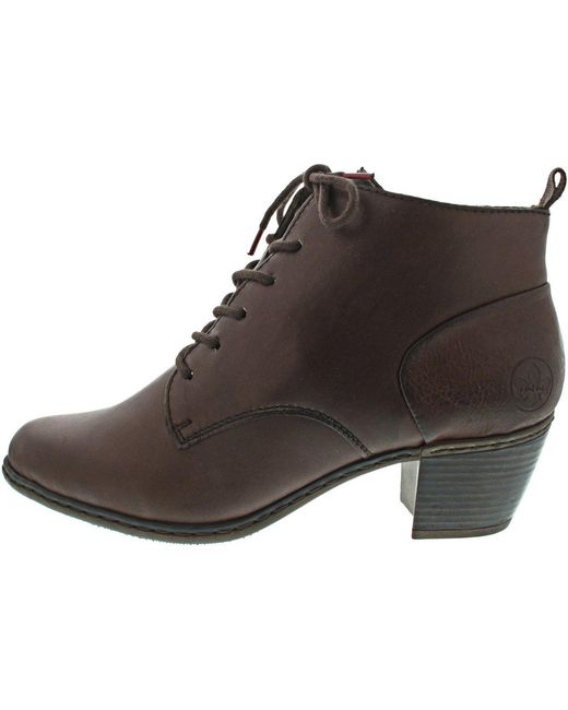 Rieker Black Schnürstiefelette